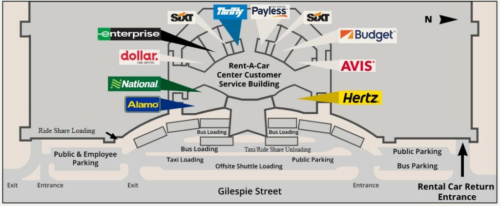 thrifty car rental location las vegas airport